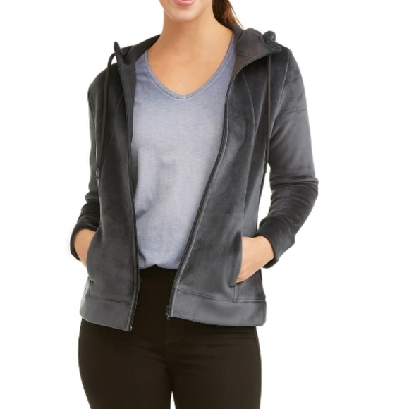 Time and Tru Cozy Soft Velvet Jacket - Picture 15 of 15